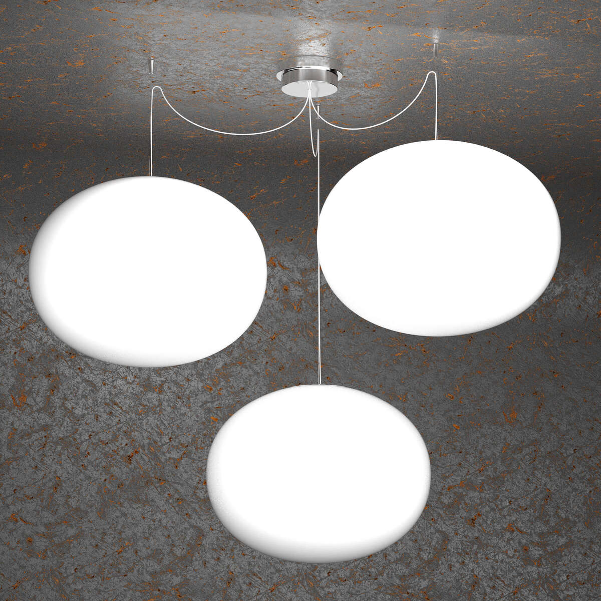 1092/S3-45 SOFT SOSPENSIONE D.45 CM. 3 LUCI