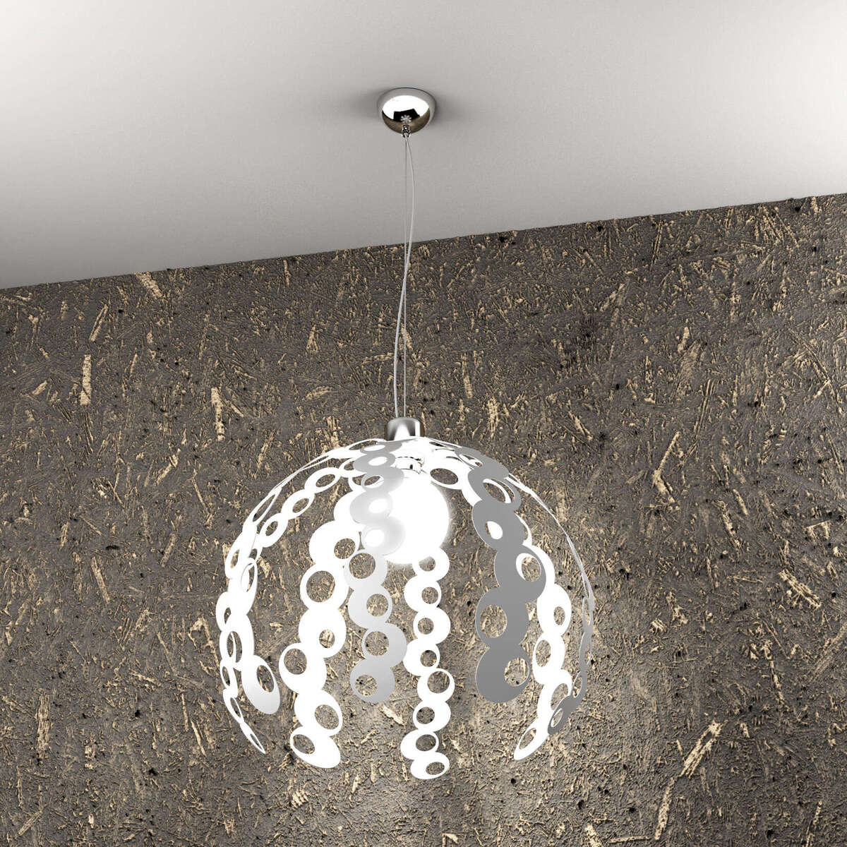 1118/S-BI CHAIN SOSPENSIONE 1 LUCE BIANCO