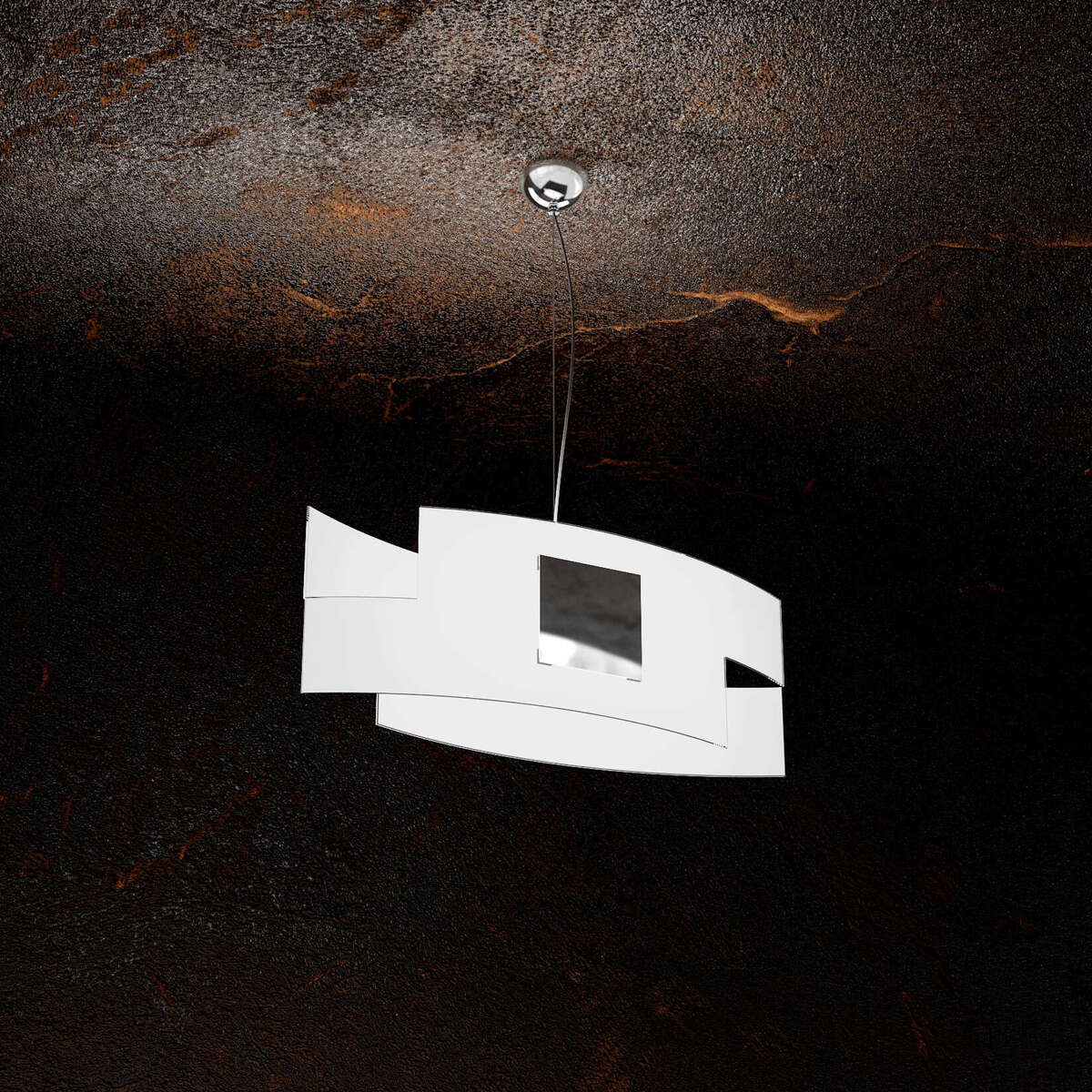 1121/S55-CR TETRIS COLOR SOSPENSIONE 55CM. 1 LUCE CROMO