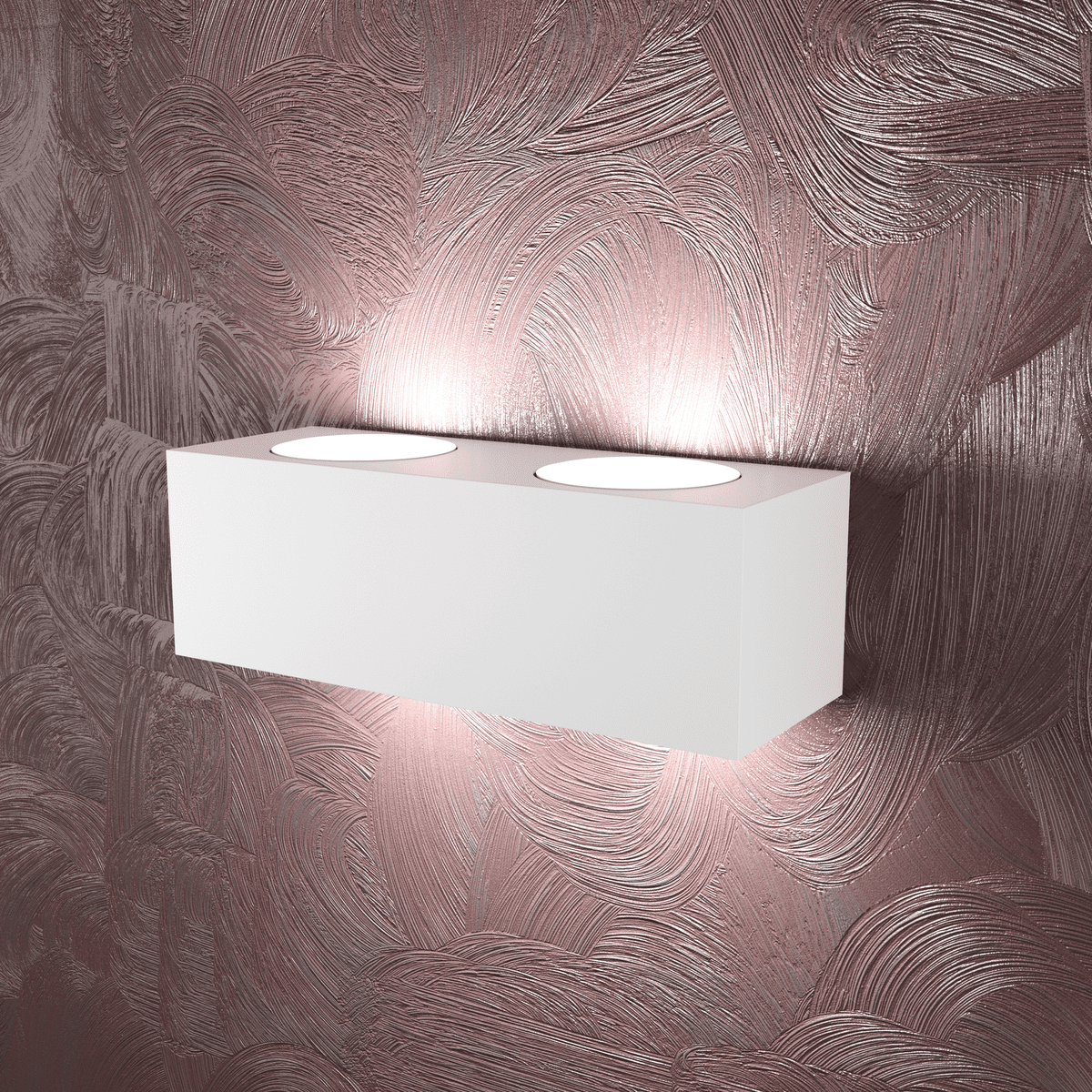 AREA APPLIQUE 4 LUCI BIEMISSIONE BIANCO