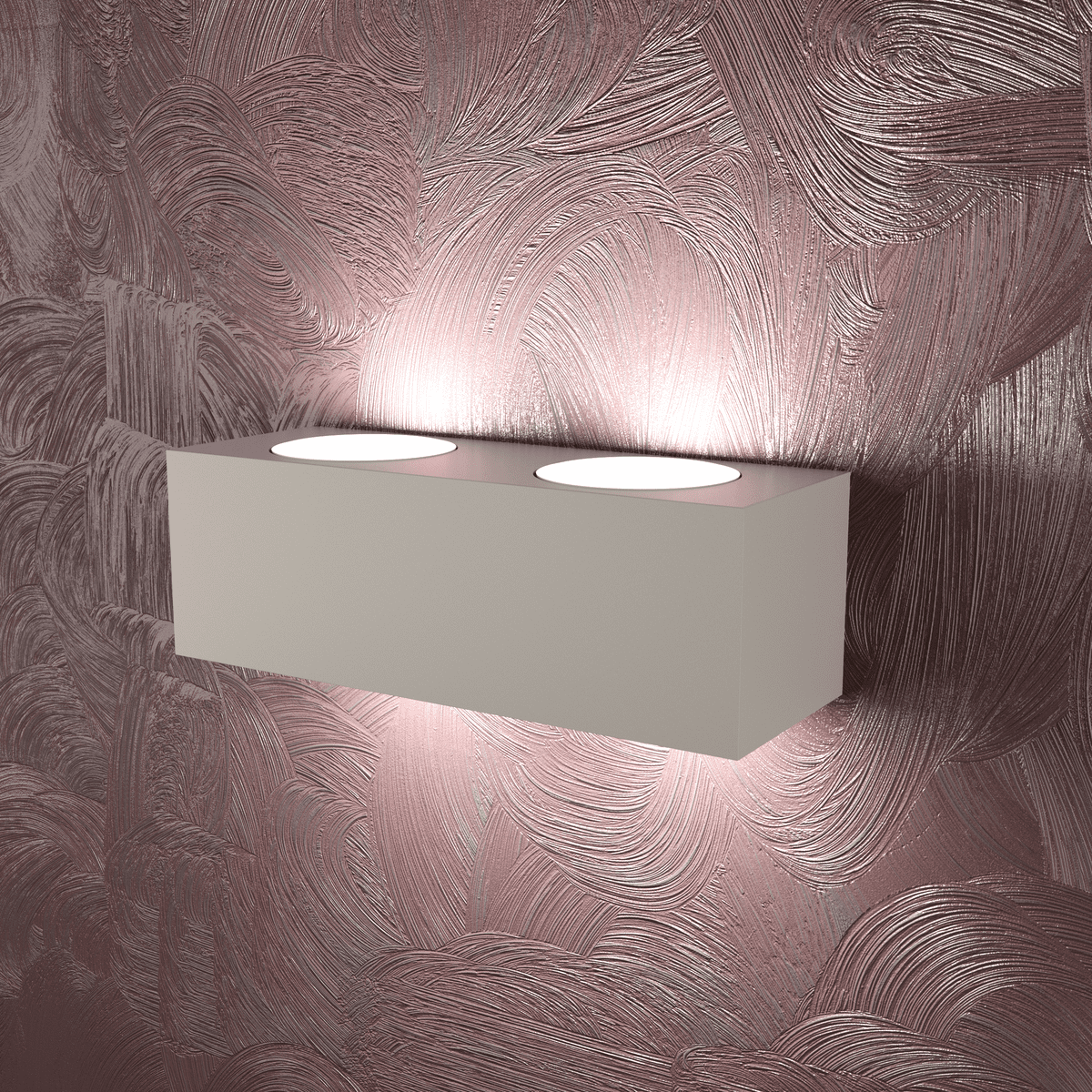 AREA APPLIQUE 4 LUCI BIEMISSIONE SABBIA