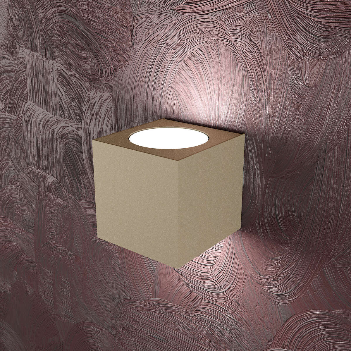 1127/AG-SA AREA APPLIQUE 2 LUCI BIEMISSIONE SABBIA