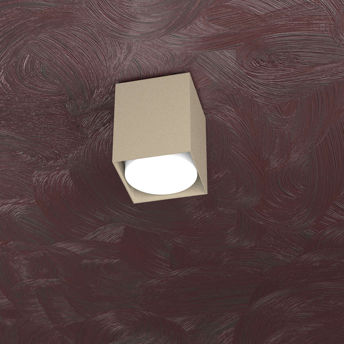 1127/PL10-SA AREA PLAFONIERA TUBO H.10 1 LUCE SABBIA