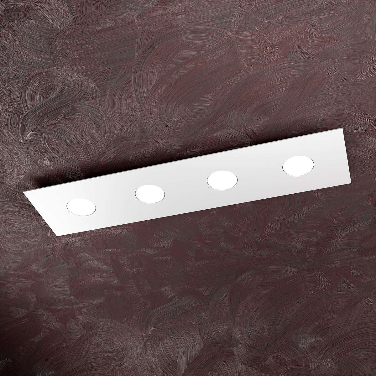1127/PL4 R-BI AREA PLAFONIERA 4 LUCI RETTANGOLARE BIANCO