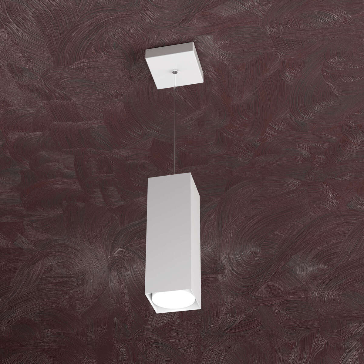 1127/S25-BI AREA SOSPENSIONE TUBO H.25 1 LUCE BIANCO
