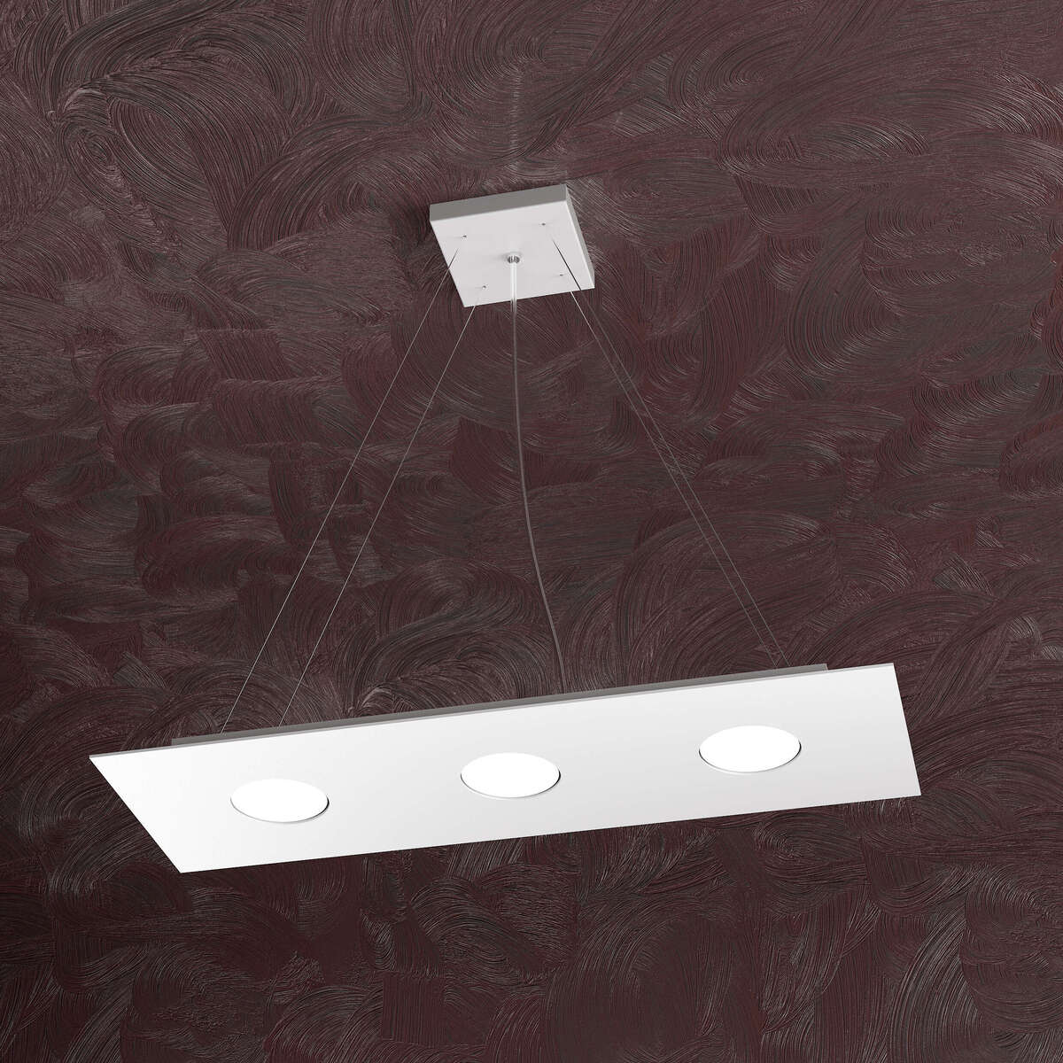 1127/S3 R-BI AREA SOSPENSIONE 3 LUCI BIANCO