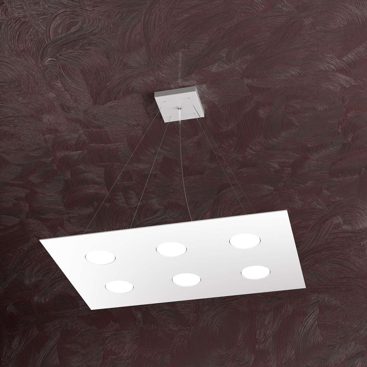 1127/S6 R-BI AREA SOSPENSIONE 6 LUCI BIANCO