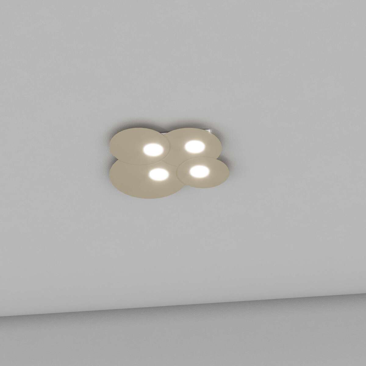 1128/PL4-SA CLOUD PLAFONIERA 4 LUCI QUADRA SABBIA