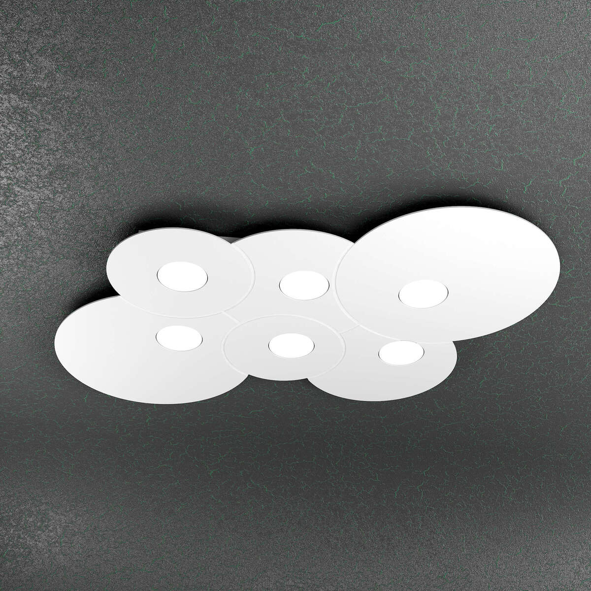 1128/PL6 R-BI CLOUD PLAFONIERA 6 LUCI BIANCO