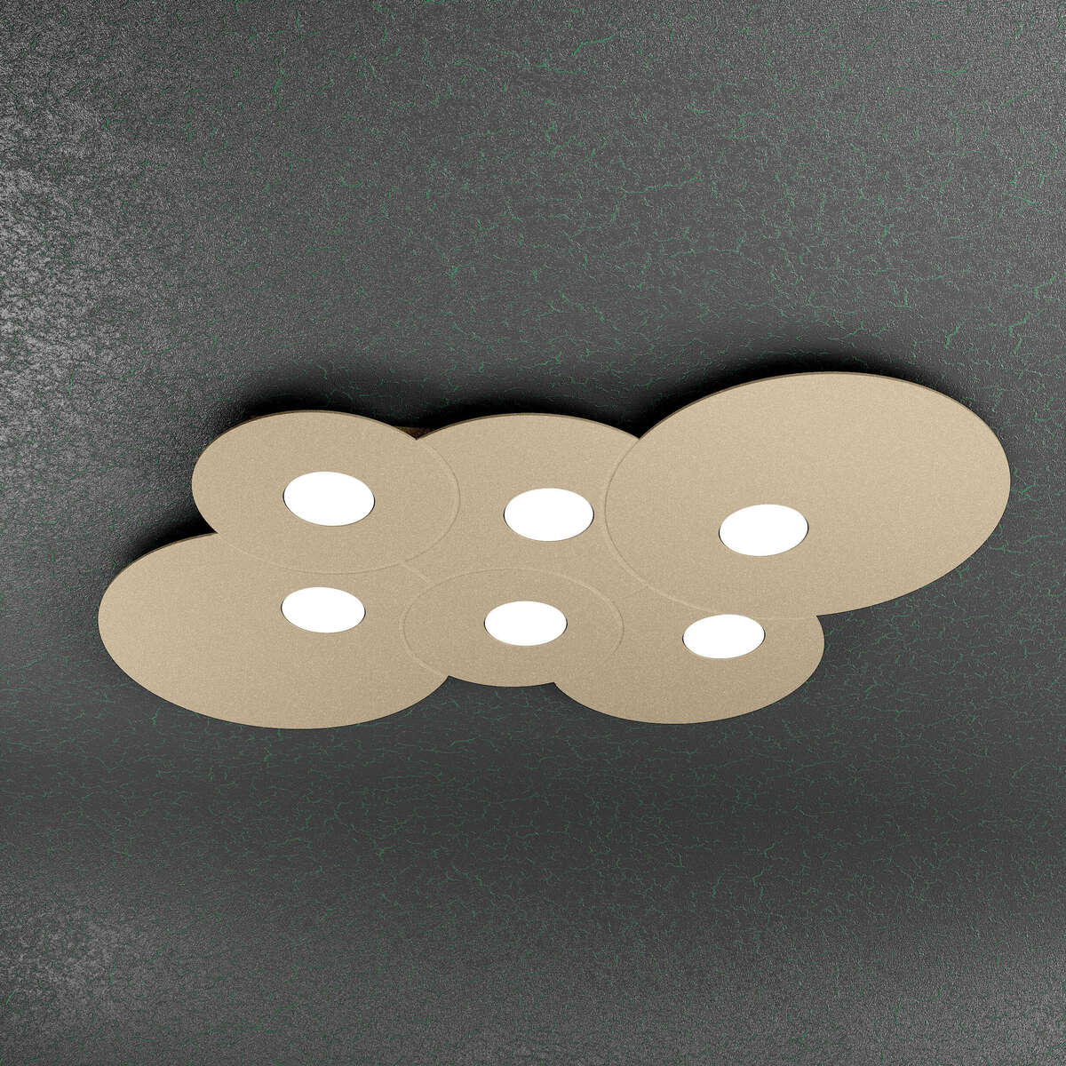 1128/PL6 R-SA CLOUD PLAFONIERA 6 LUCI SABBIA
