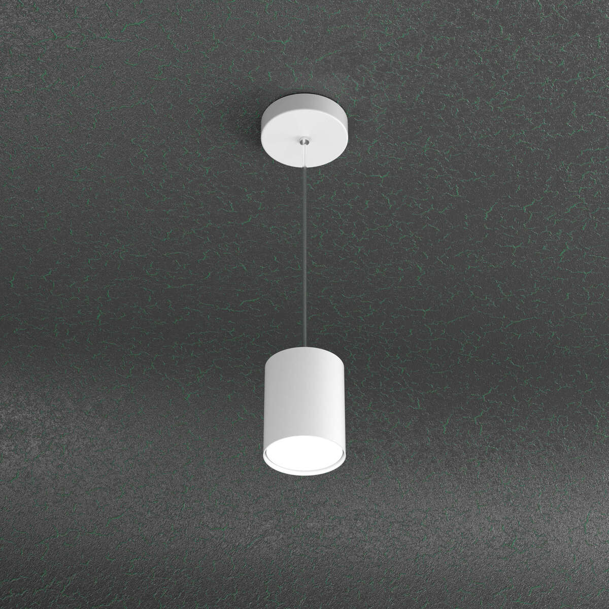 1128/S10-BI CLOUD SOSPENSIONE TUBO H.10 1 LUCE BIANCO