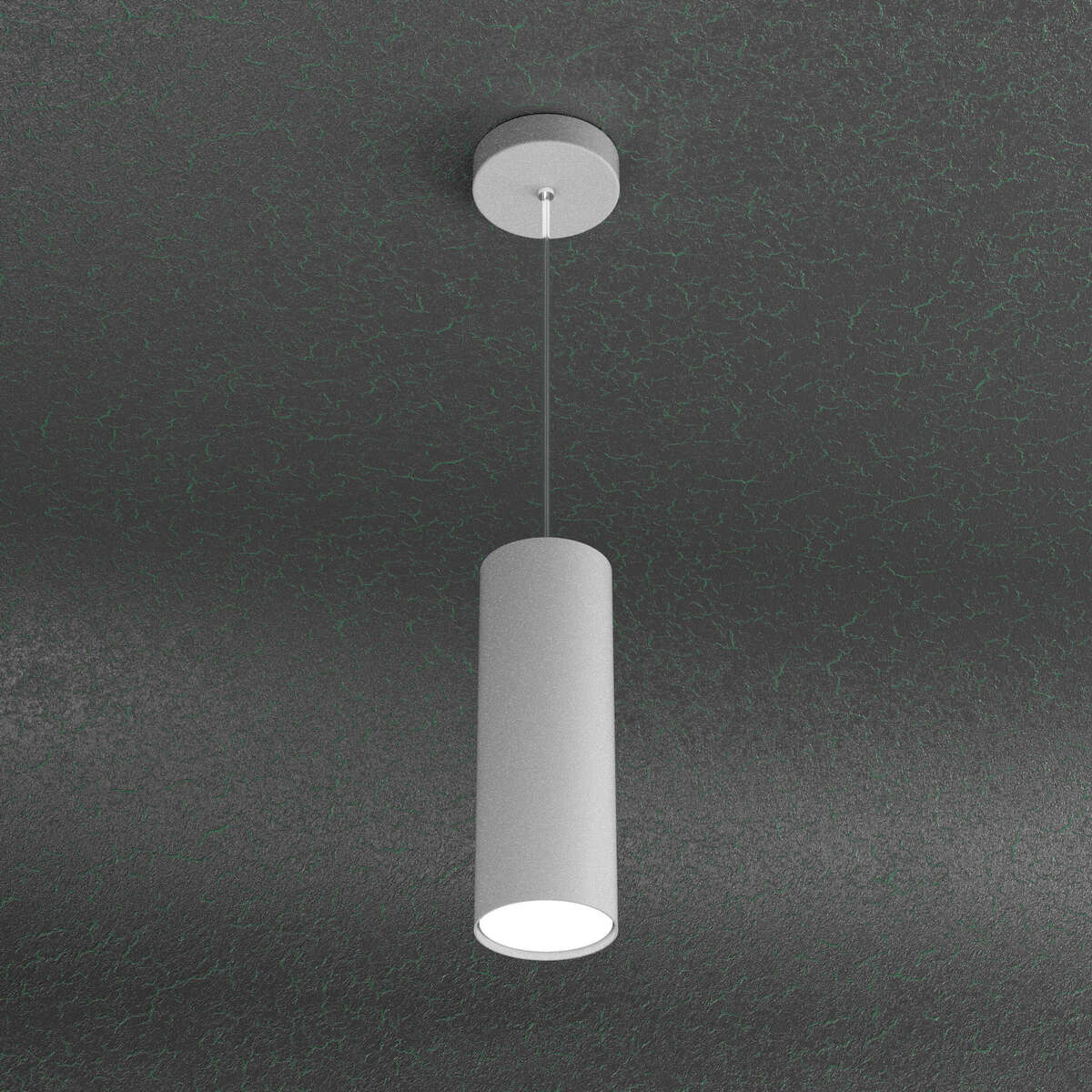 1128/S25-GR CLOUD SOSPENSIONE TUBO H.25 1 LUCE GRIGIO