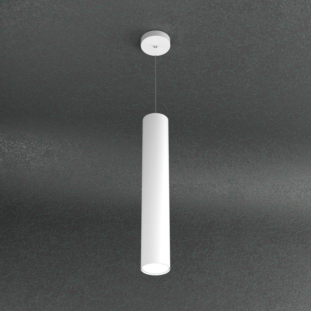 1128/S50-BI CLOUD SOSPENSIONE TUBO H.50 1 LUCE BIANCO