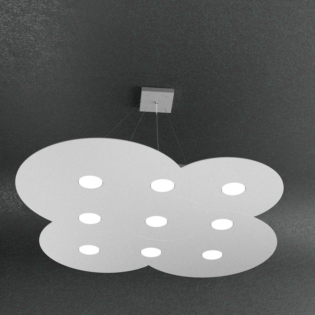 1128/S9-GR CLOUD SOSPENSIONE 9 LUCI GRIGIO