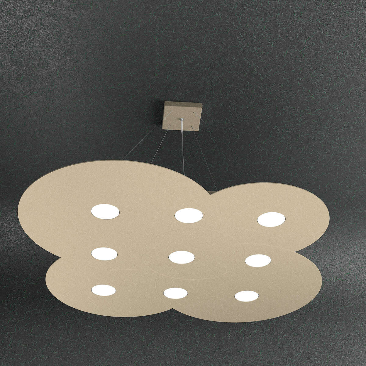 1128/S9-SA CLOUD SOSPENSIONE 9 LUCI SABBIA