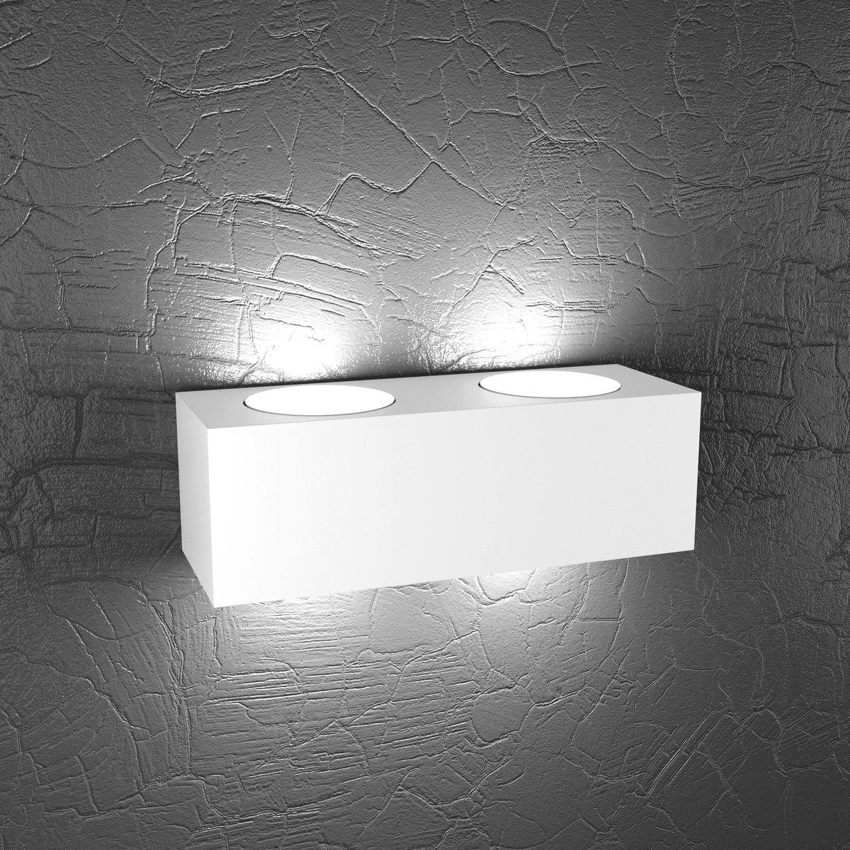 1129/A4-BI PLATE APPLIQUE 4 LUCI BIEMISSIONE BIANCO