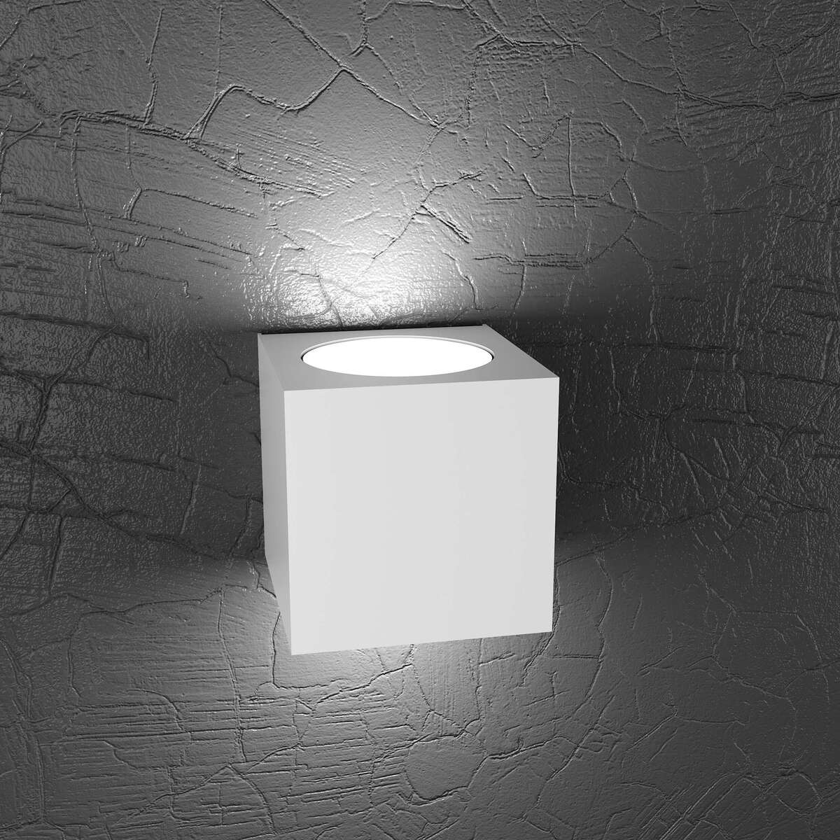 1129/AG-BI PLATE APPLIQUE 2 LUCI BIEMISSIONE BIANCO