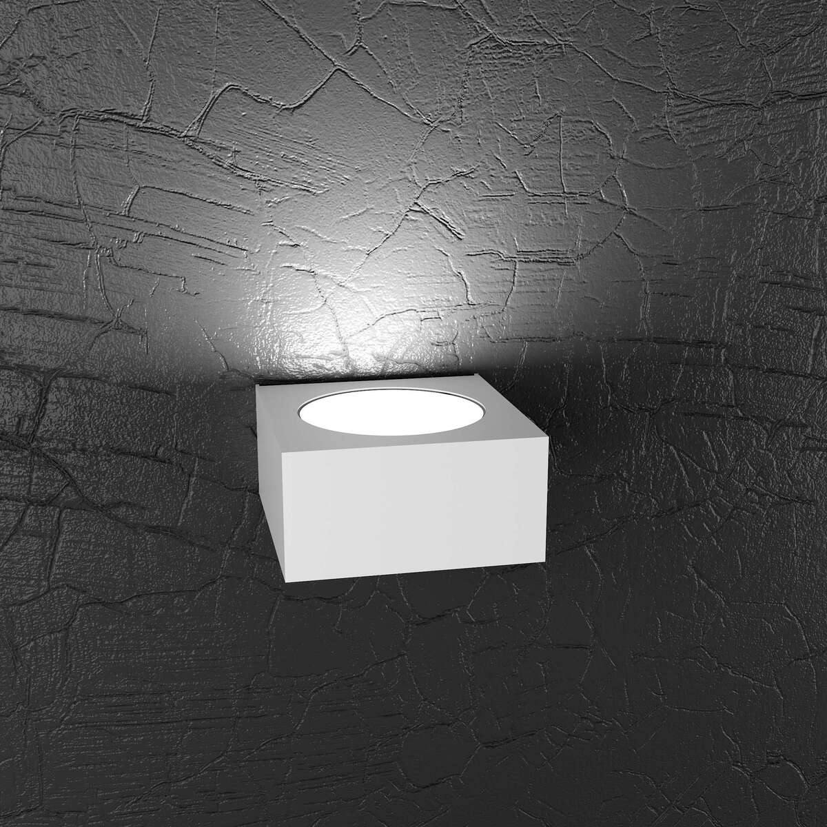 1129/AP-BI PLATE APPLIQUE 1 LUCI MONOEMISSIONE BIANCO