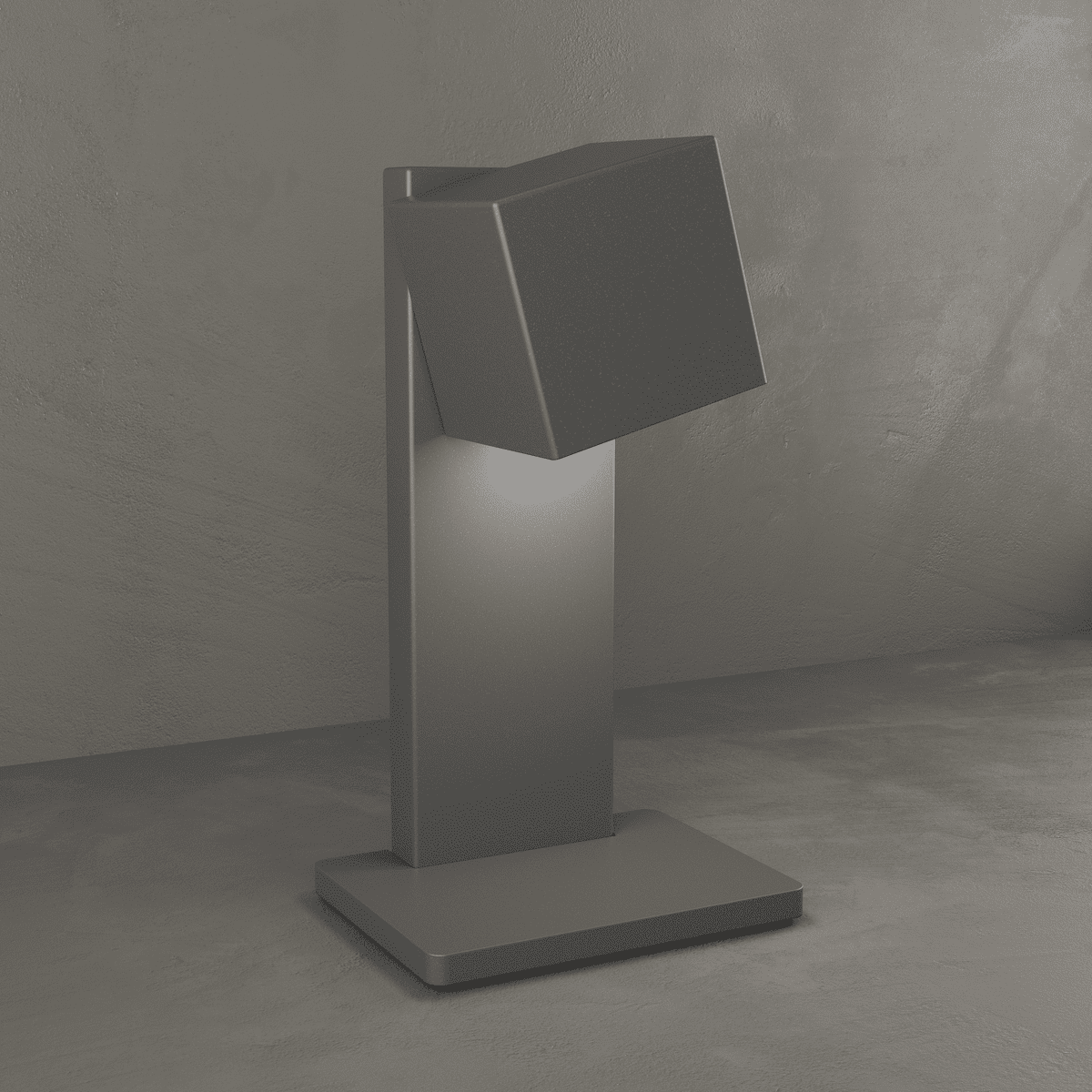 1129/P-GA PLATE PORTATILE 1 LUCE GRIGIO ANTRACITE
