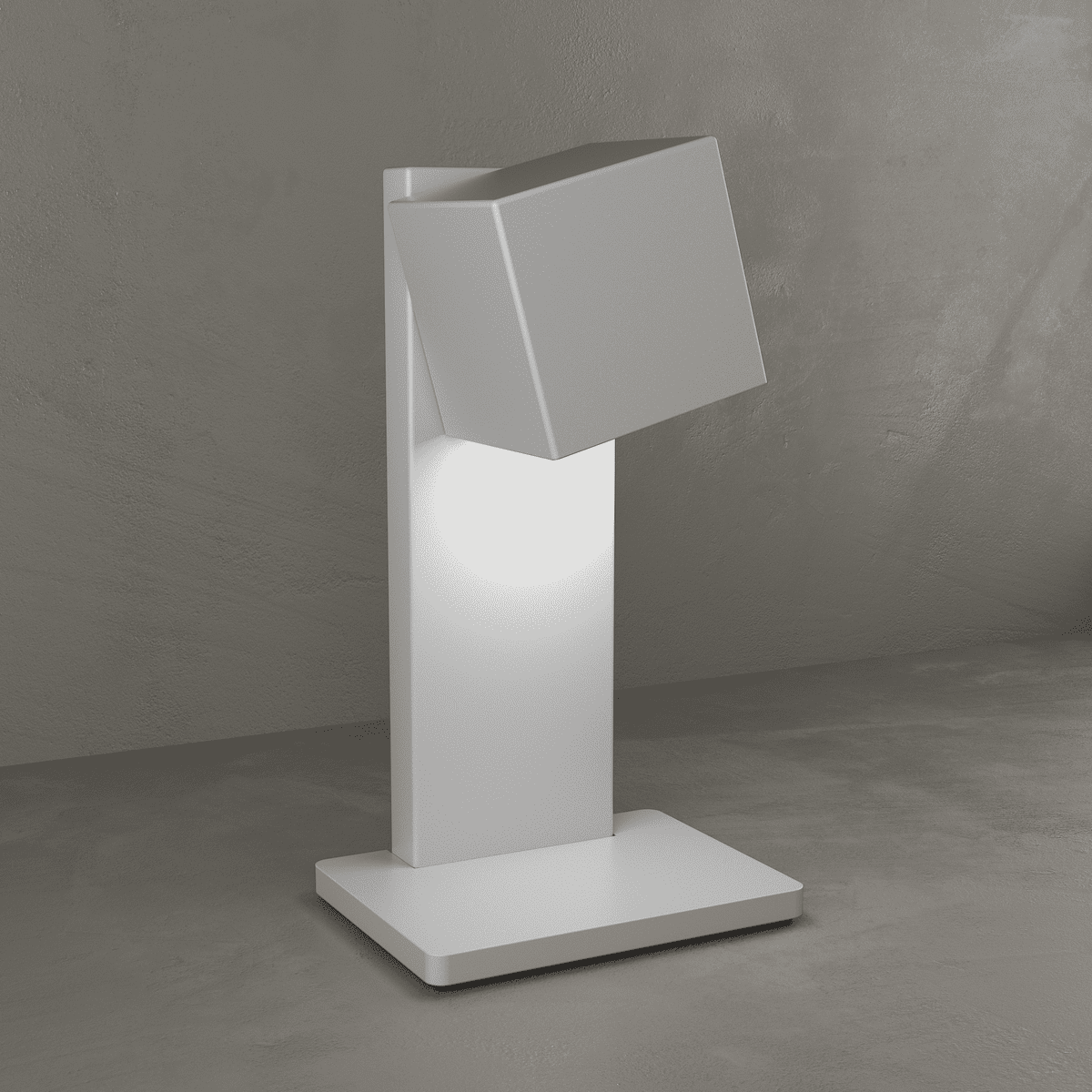 1129/P-GR PLATE PORTATILE 1 LUCE GRIGIO