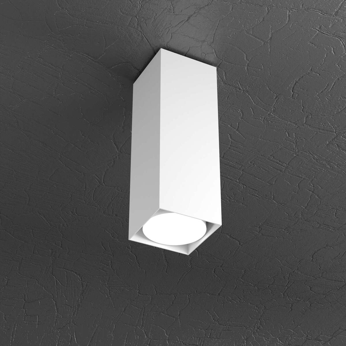 1129/PL25-BI PLATE PLAFONIERA TUBO H.25 1 LUCE BIANCO