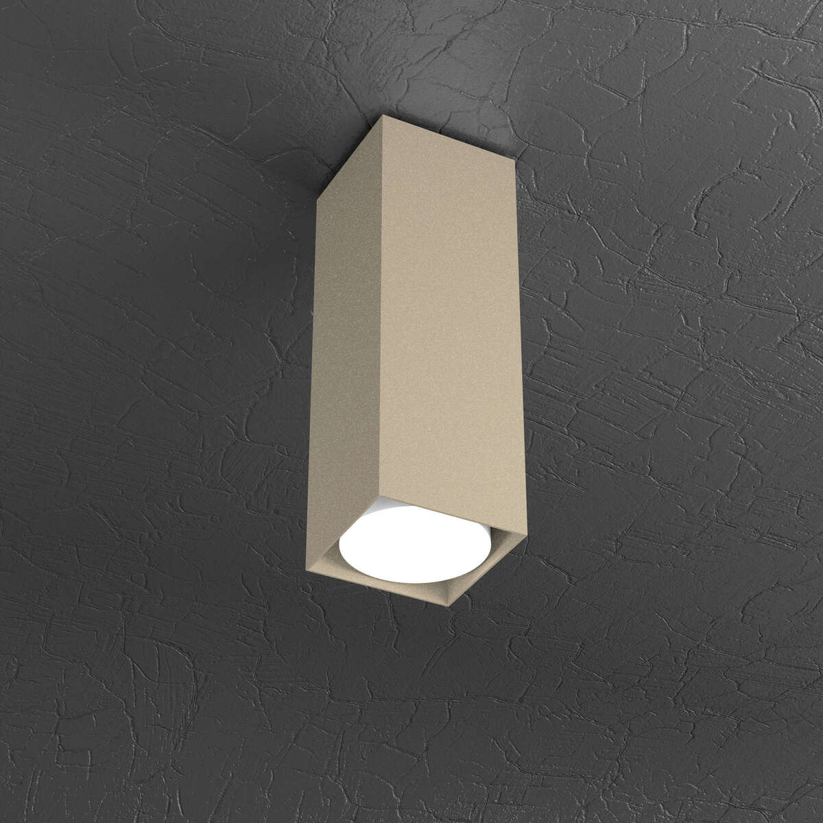 1129/PL25-SA PLATE PLAFONIERA TUBO H.25 1 LUCE SABBIA
