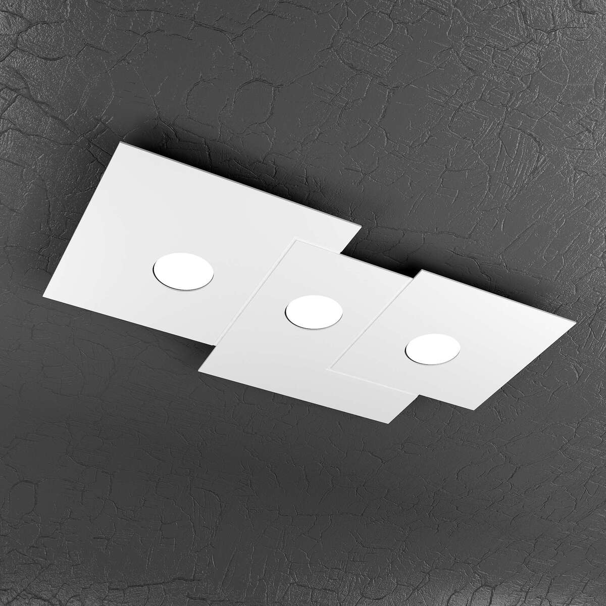 PLATE PLAFONIERA 3 LUCI BIANCO