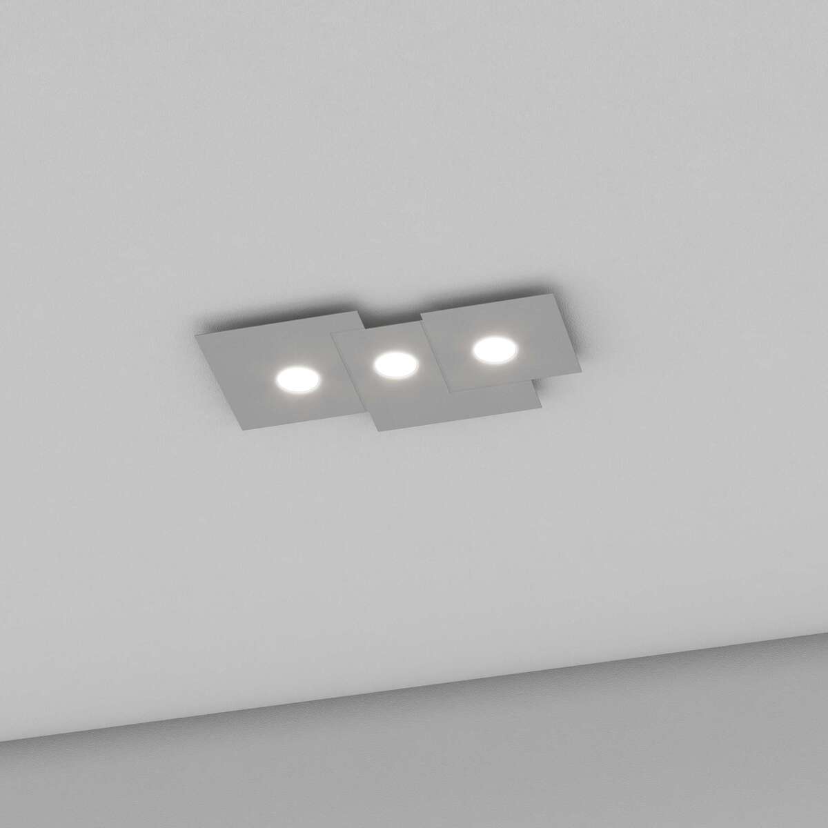1129/PL3 R-GR PLATE PLAFONIERA 3 LUCI GRIGIO
