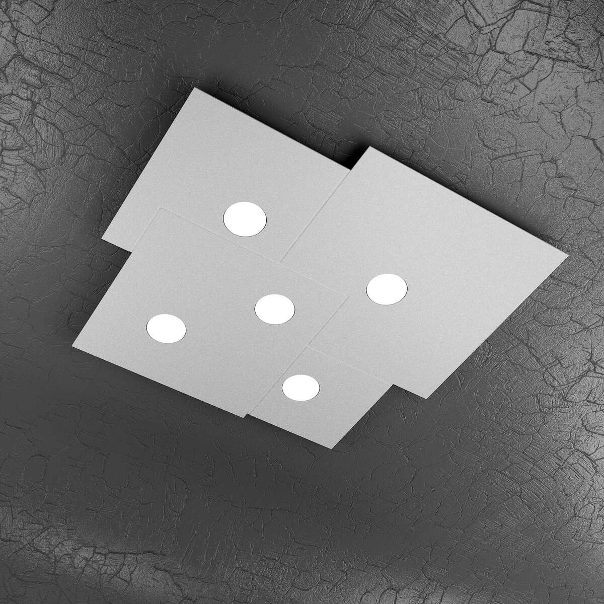 1129/PL5-GR PLATE PLAFONIERA 5 LUCI GRIGIO