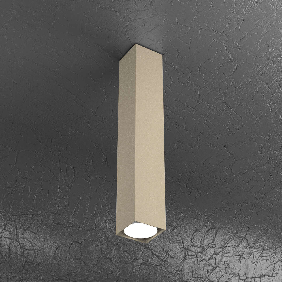 1129/PL50-SA PLATE PLAFONIERA TUBO H.50 1 LUCE SABBIA