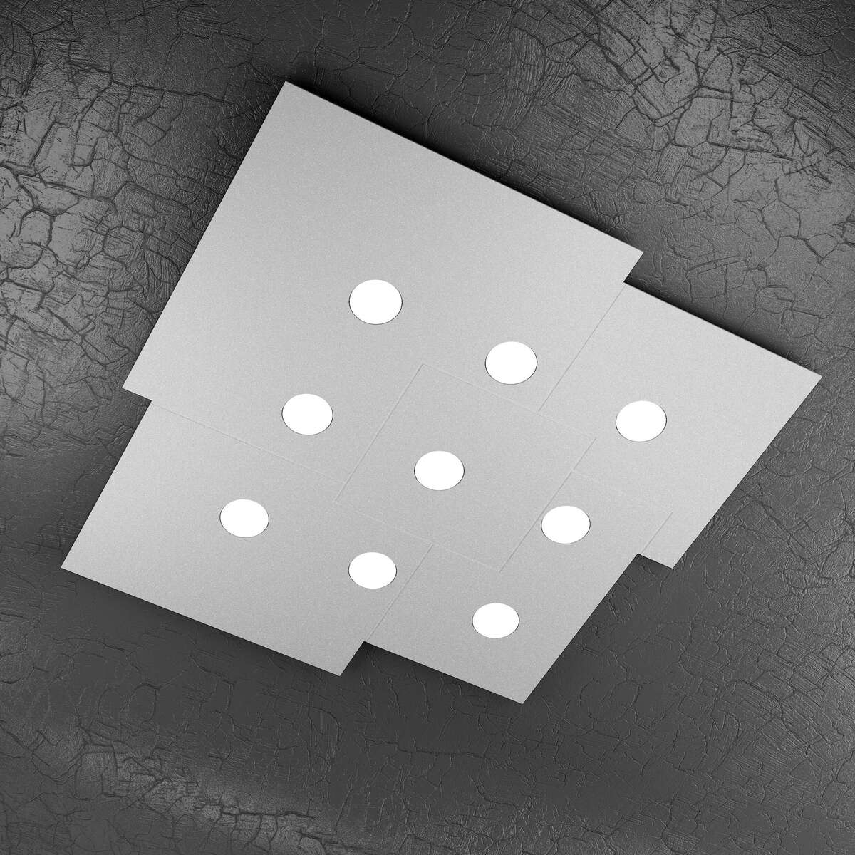 1129/PL9-GR PLATE PLAFONIERA 9 LUCI GRIGIO