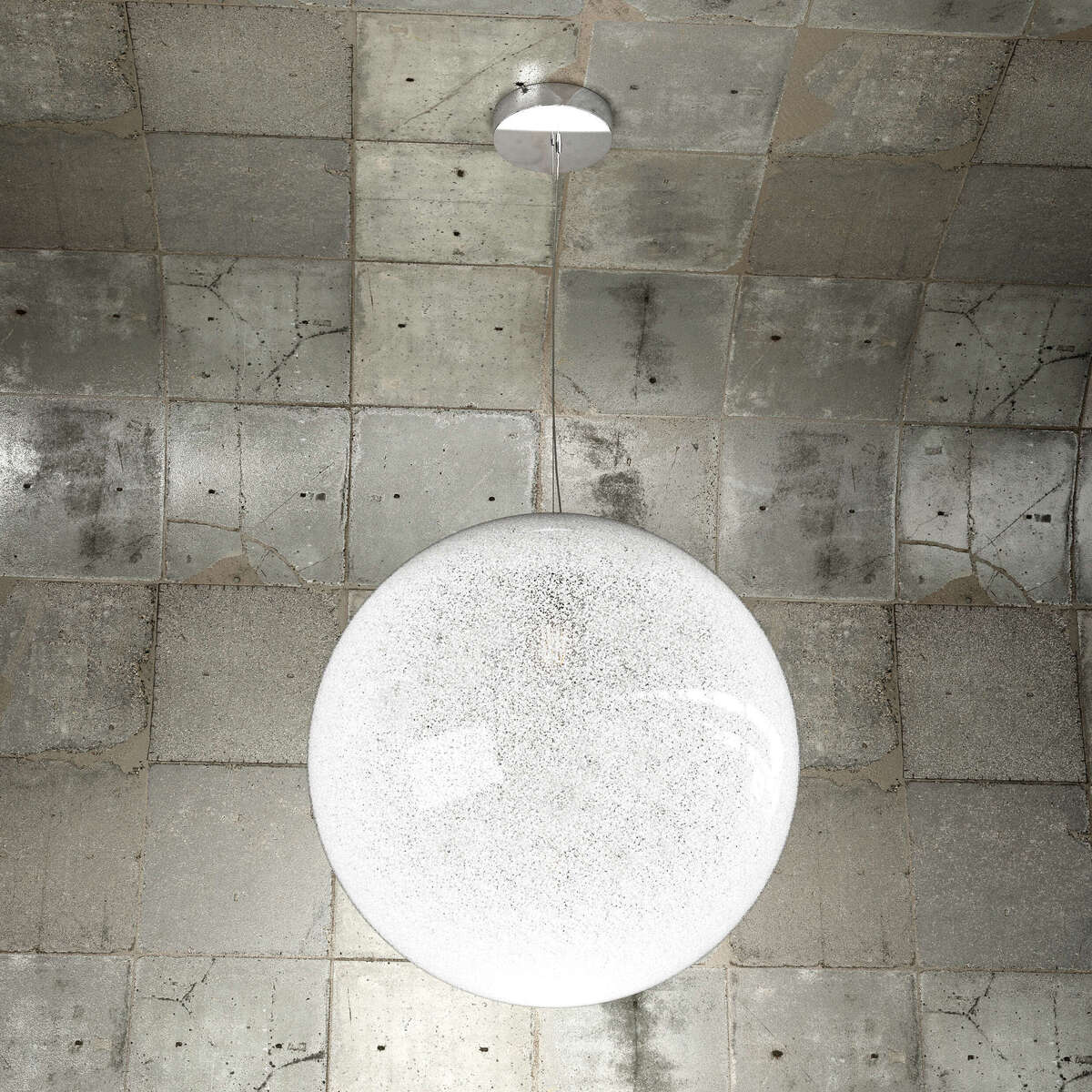 1135/S40 GLITTER SOSPENSIONE 1 LUCE D.40 CM.