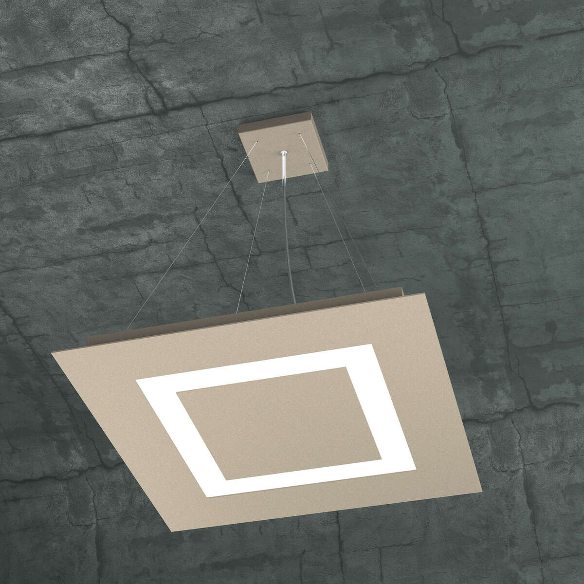1137/S50-SA CARPET SOSPENSIONE 50X50 4 LUCI SABBIA