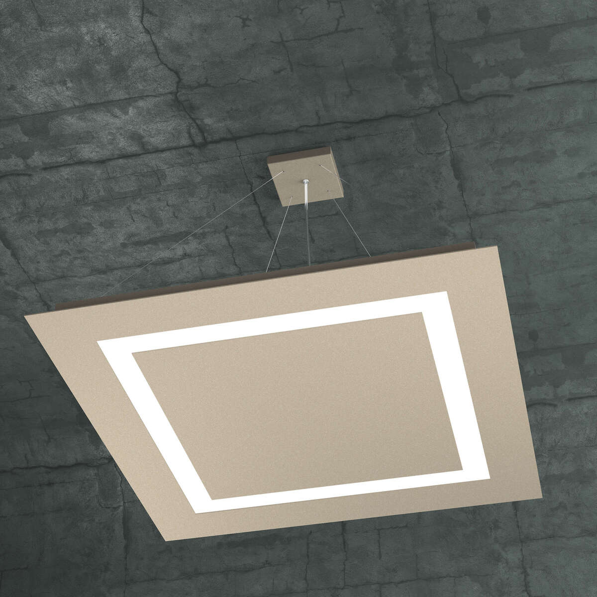 1137/S70-SA CARPET SOSPENSIONE 70X70 4 LUCI SABBIA