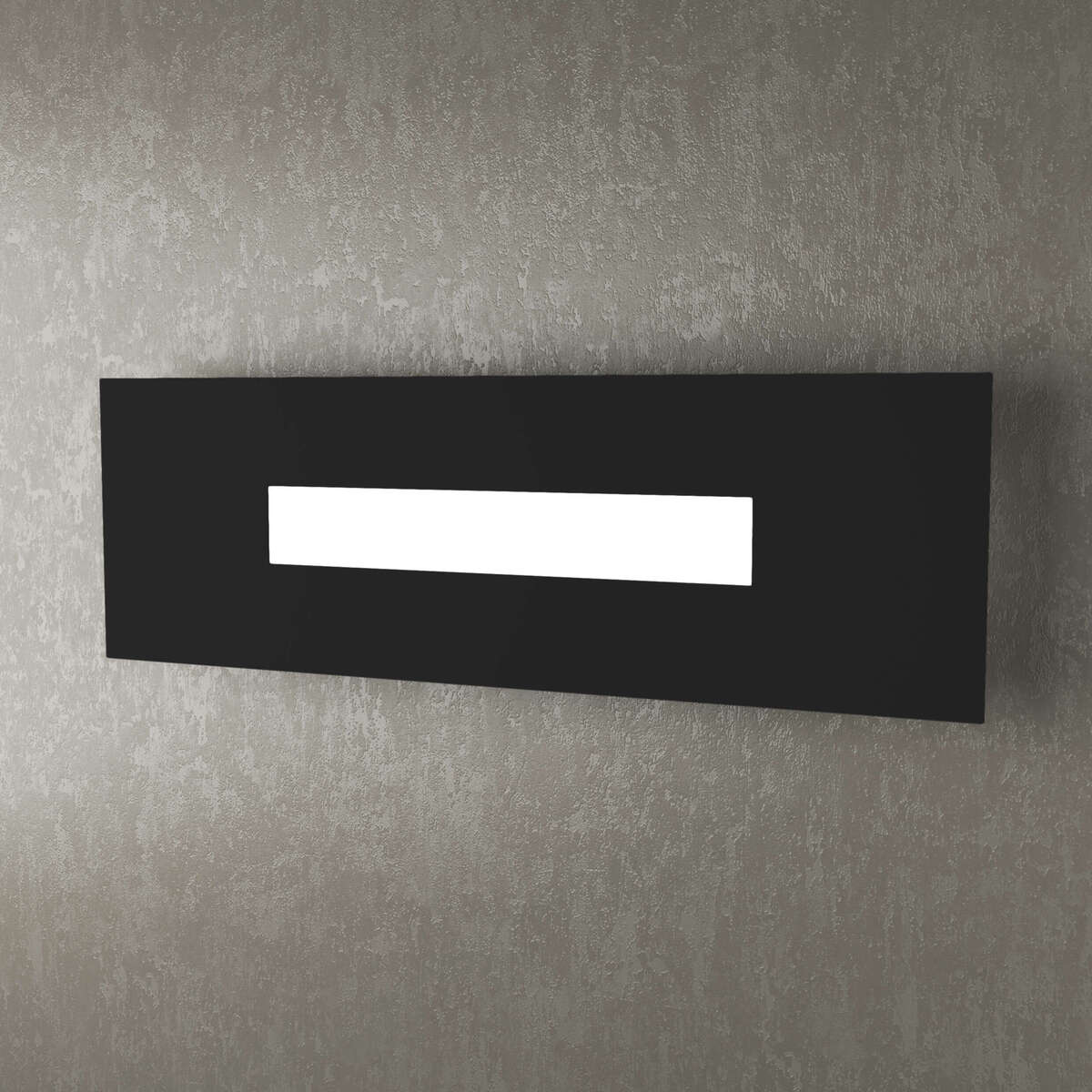 WALLY APPLIQUE/PLAFONIERA 50 CM. 1 LUCE NERO