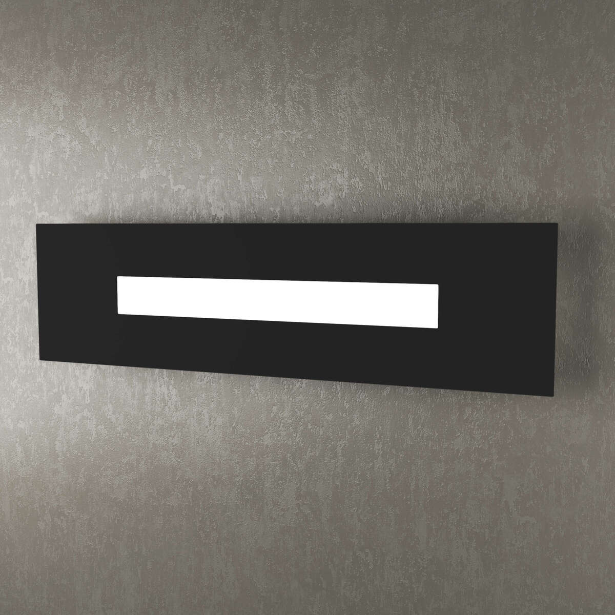 1138/60-NE WALLY APPLIQUE/PLAFONIERA 60 CM. 1 LUCE NERO