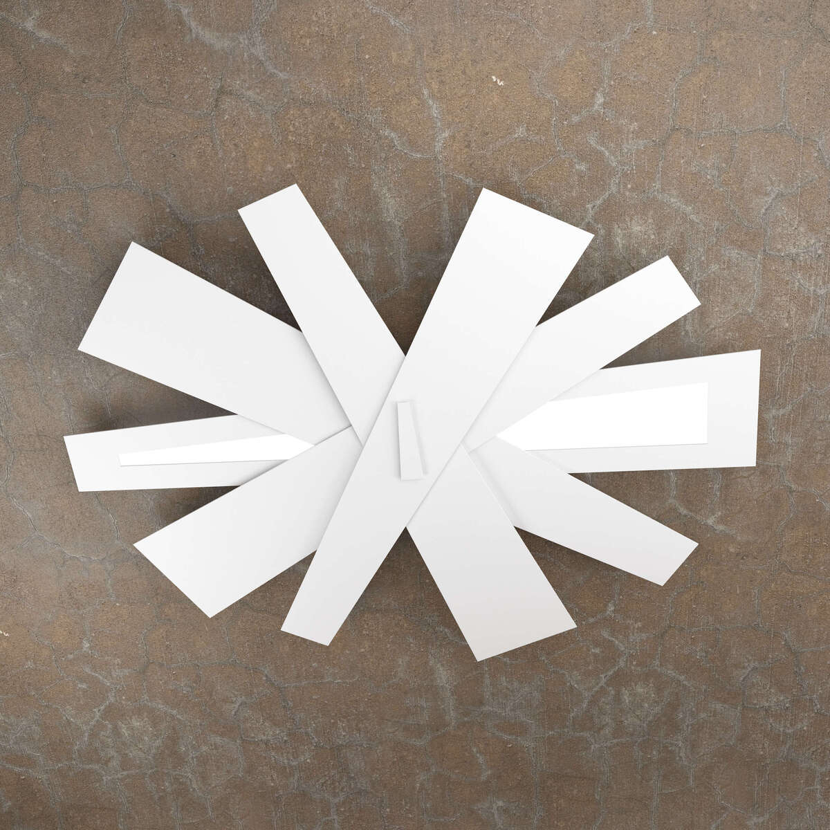 RIBBON PLAFONIERA D.105 CM. 2 LUCI BIANCO