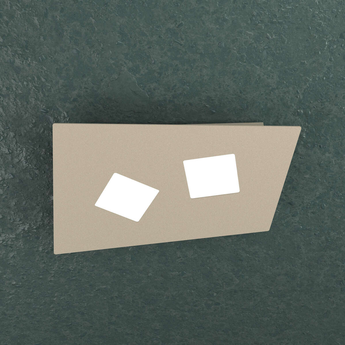 NOTE APPLIQUE/PLAFONIERA 2 LUCI SABBIA