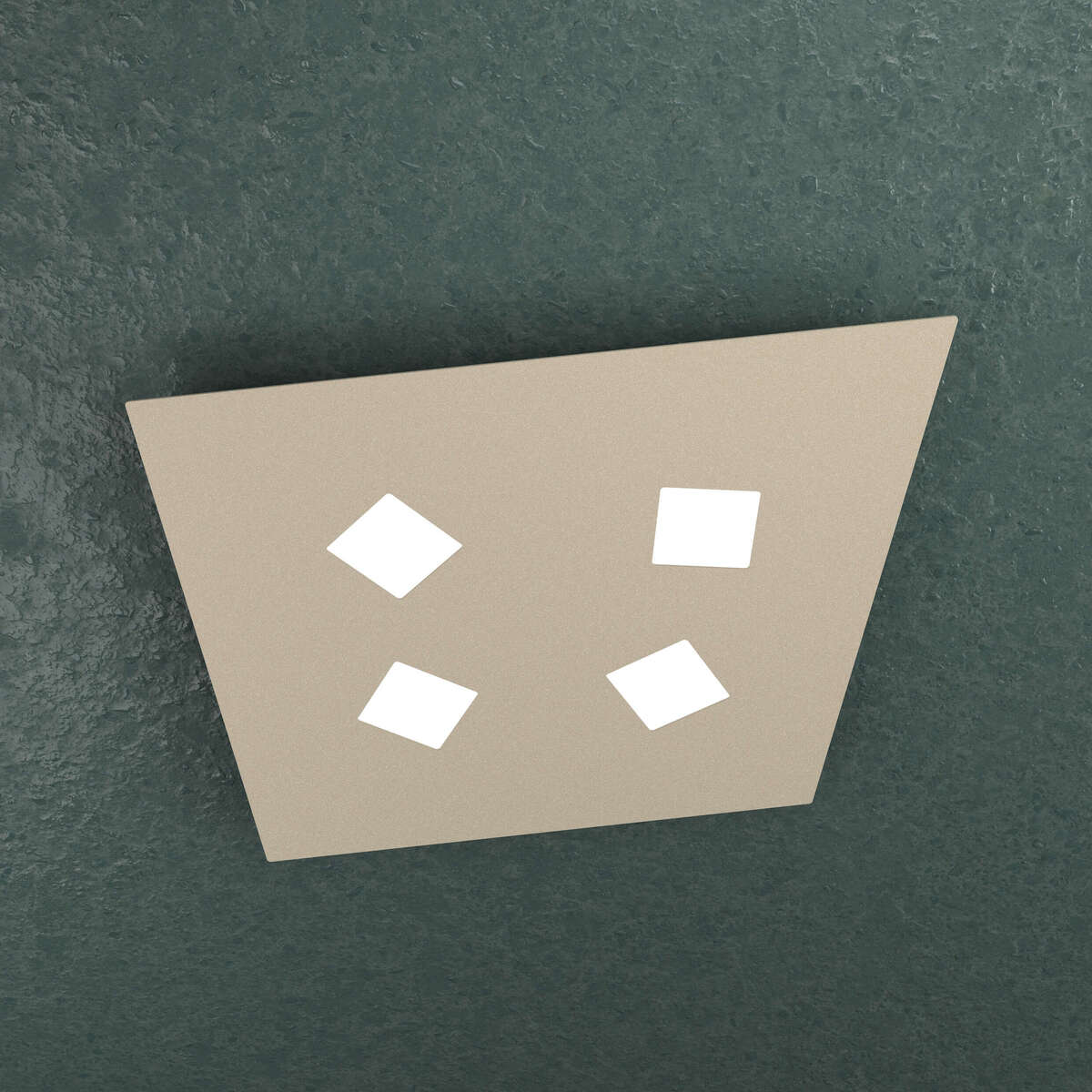 NOTE APPLIQUE/PLAFONIERA 4 LUCI SABBIA