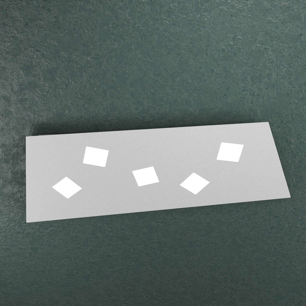 1140/5-GR NOTE APPLIQUE/PLAFONIERA 5 LUCI GRIGIO