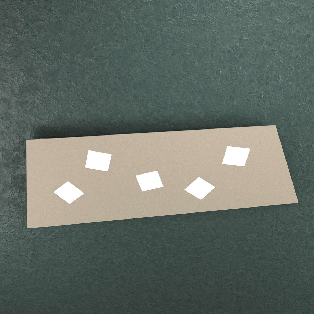1140/5-SA NOTE APPLIQUE/PLAFONIERA 5 LUCI SABBIA