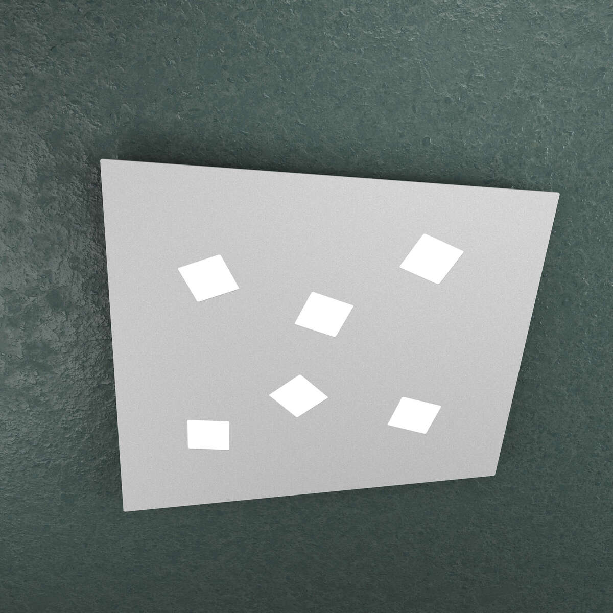 1140/6-GR NOTE APPLIQUE/PLAFONIERA 6 LUCI GRIGIO