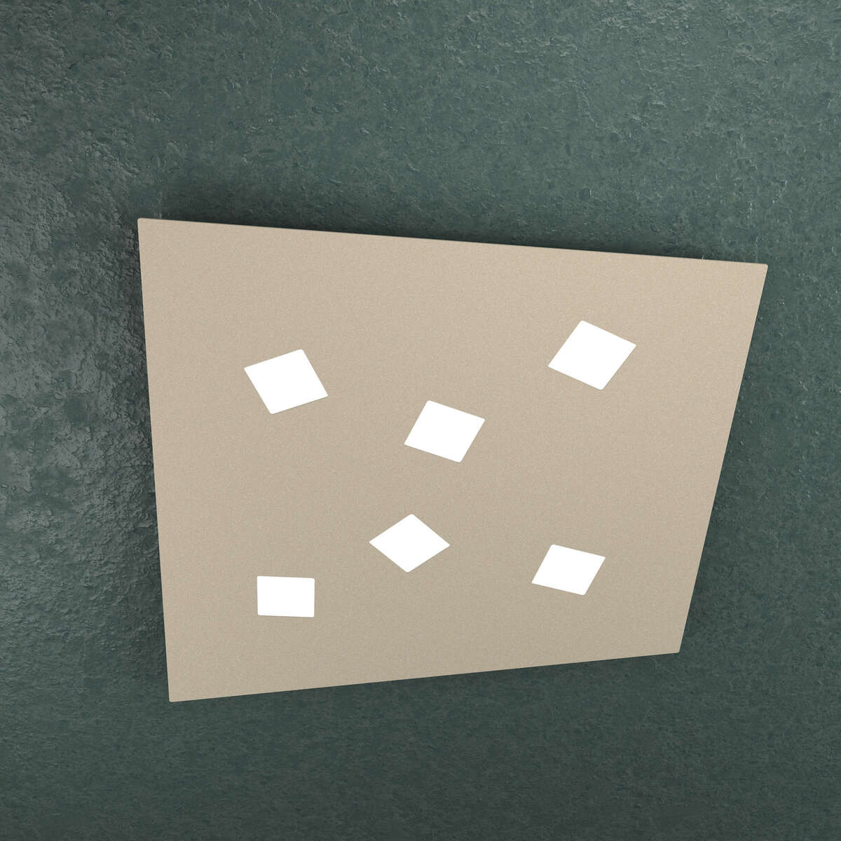 1140/6-SA NOTE APPLIQUE/PLAFONIERA 6 LUCI SABBIA