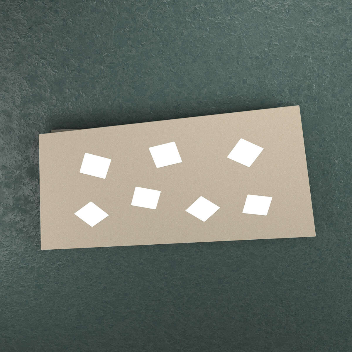 1140/7-SA NOTE APPLIQUE/PLAFONIERA 7 LUCI SABBIA