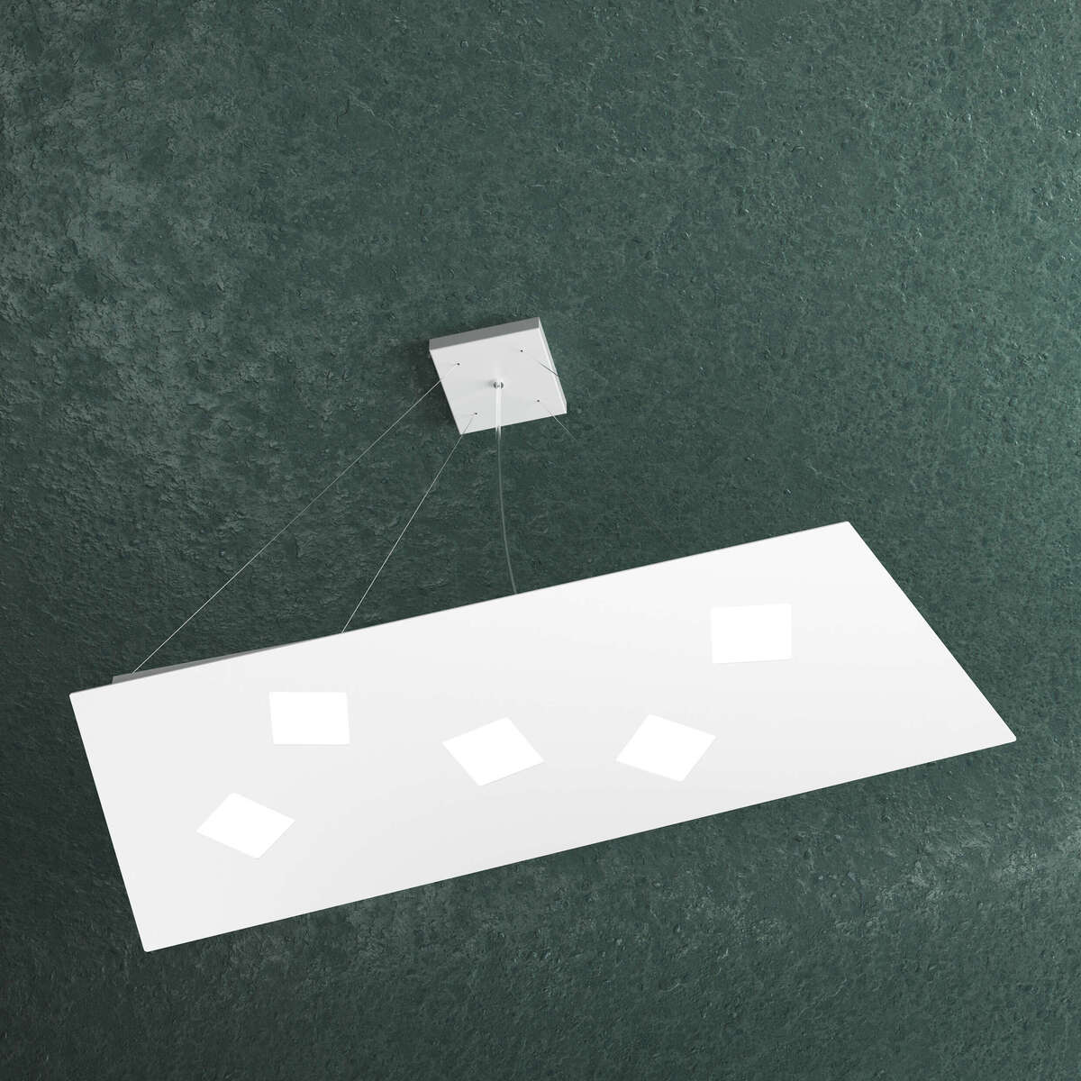 1140/S5-BI NOTE SOSPENSIONE 5 LUCI BIANCO