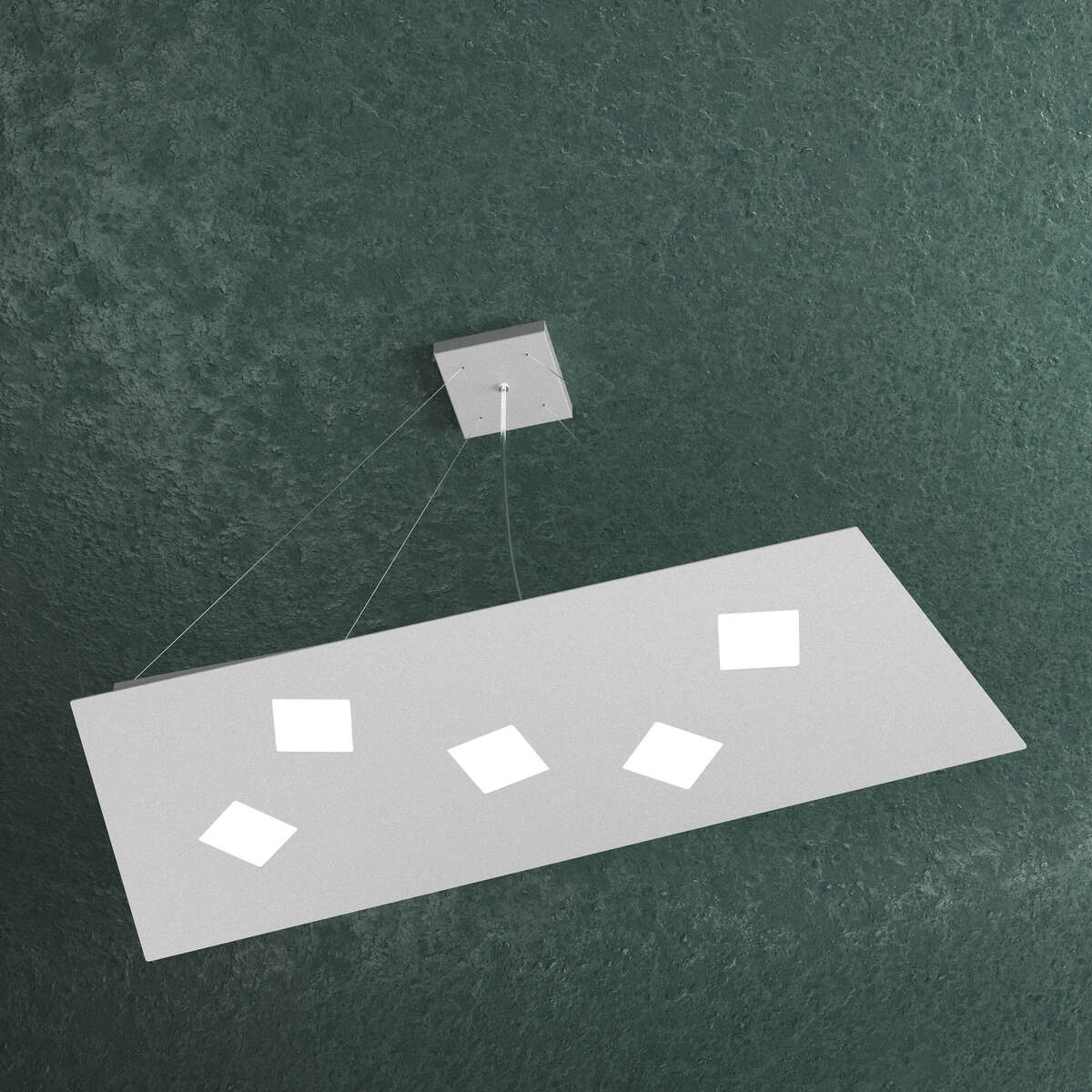 1140/S5-GR NOTE SOSPENSIONE 5 LUCI GRIGIO