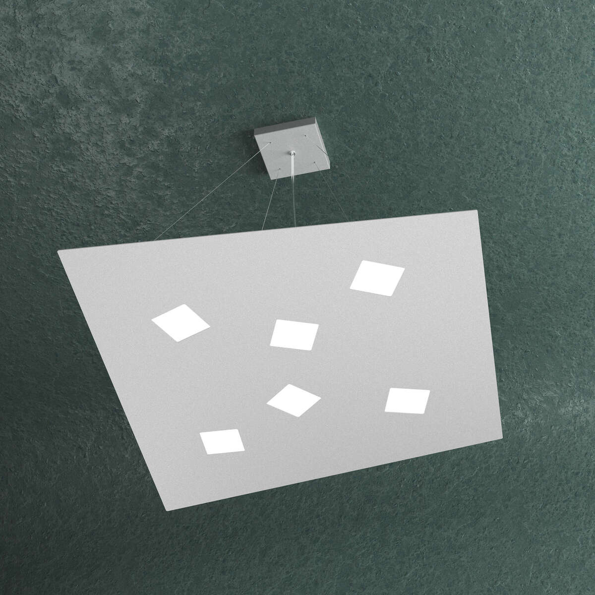 1140/S6-GR NOTE SOSPENSIONE 6 LUCI GRIGIO