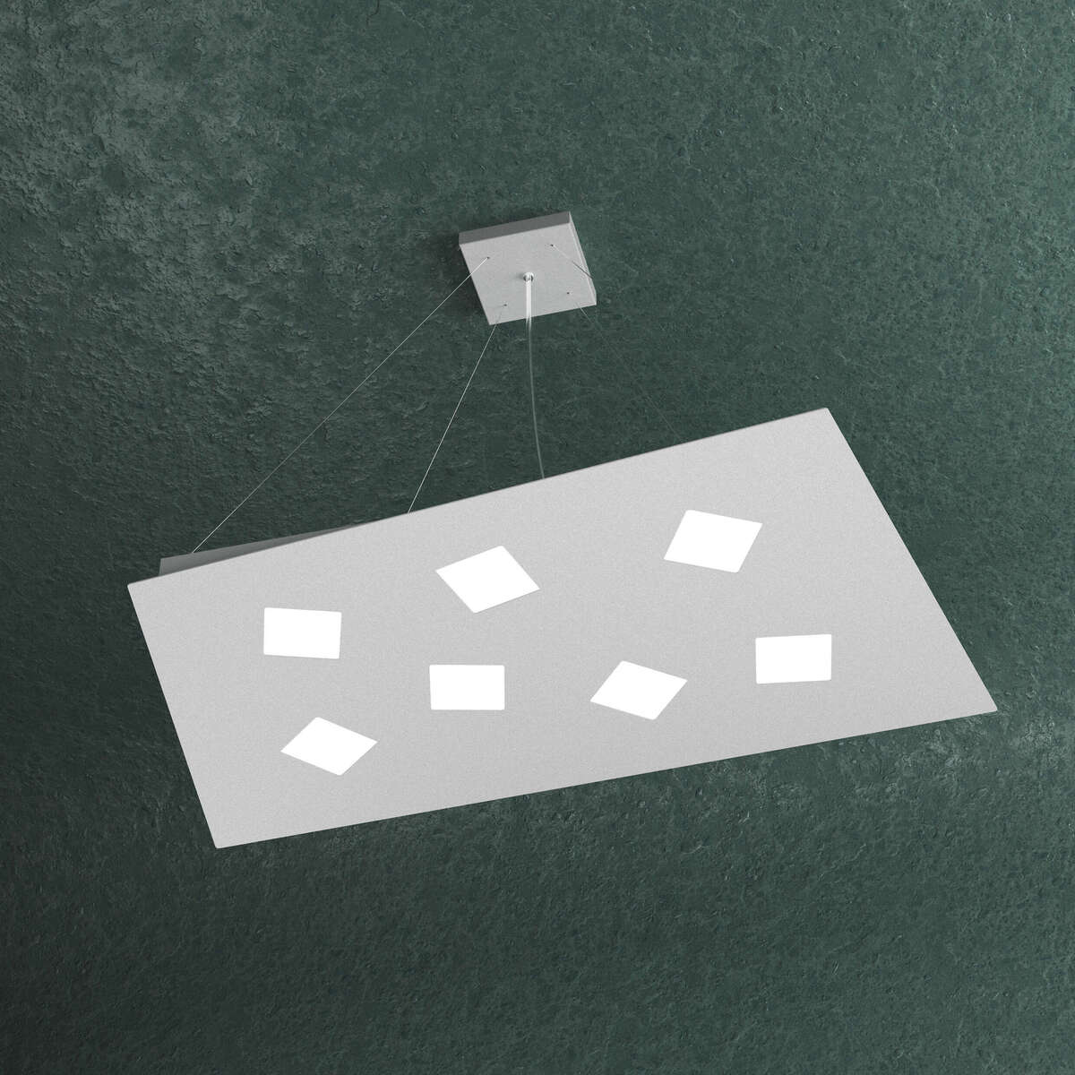 1140/S7-GR NOTE SOSPENSIONE 7 LUCI GRIGIO