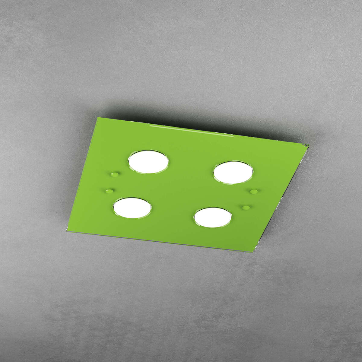 1141/PL4-VE PATH PLAFONIERA 4 LUCI QUADRA VERDE