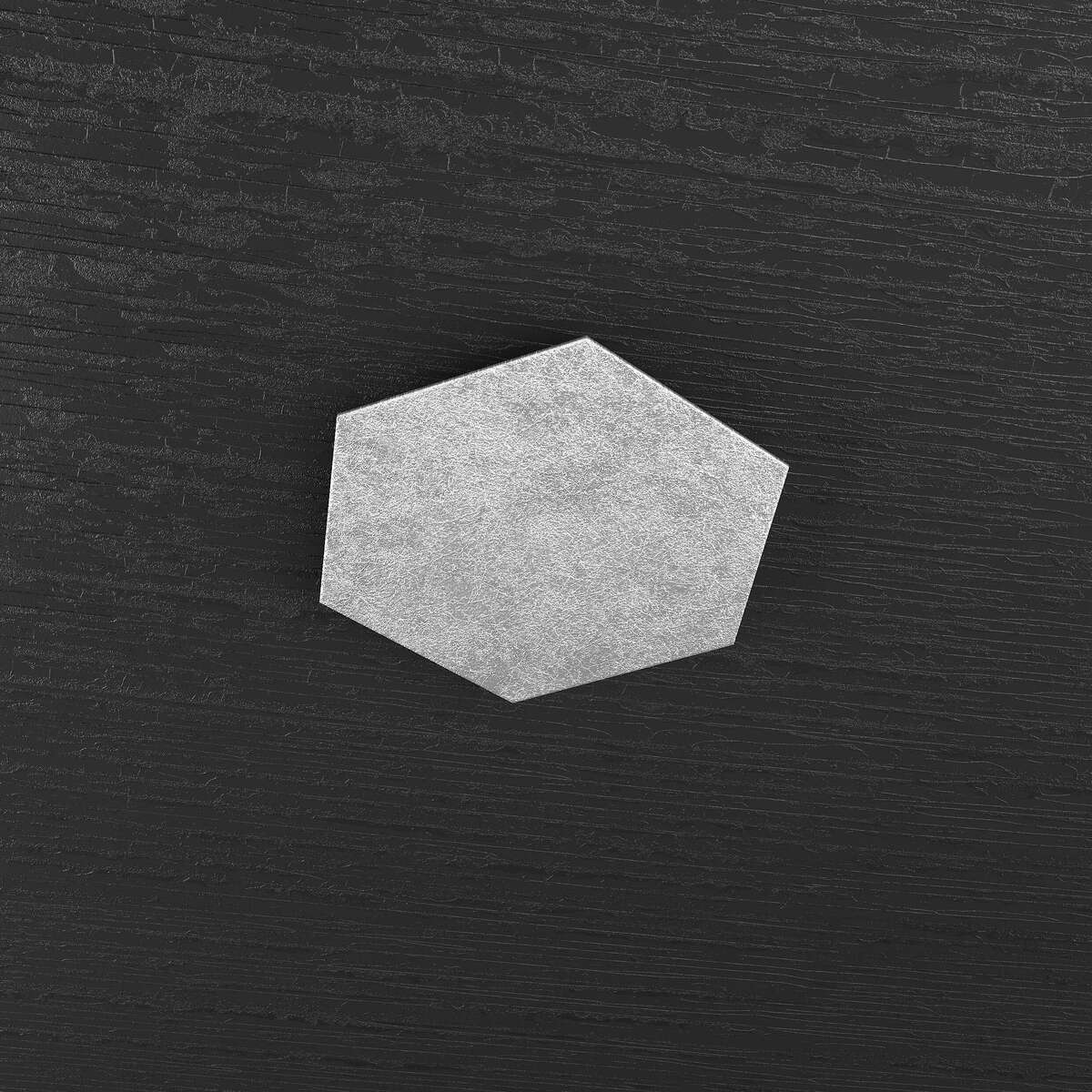 HEXAGON APPLIQUE/PLAFONIERA DECORATIVO FOGLIA ARGENTO